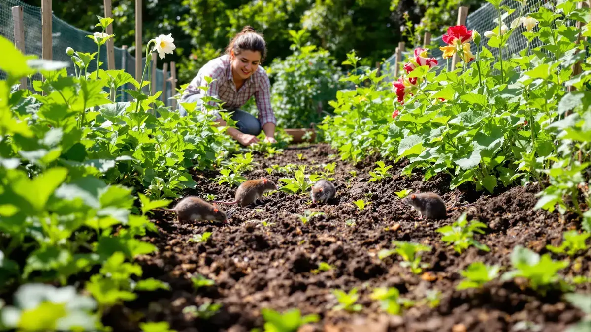 De tuinen zitten vaak vol met ratten en muizen op zoek naar deze essentiële plant voor hun overleving